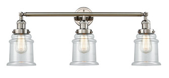 Canton - 3 Light - 30 inch - Polished Nickel - Bath Vanity Light (3442|205-PN-G182)