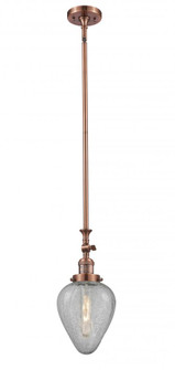 Geneseo - 1 Light - 7 inch - Antique Copper - Stem Hung - Adjustable Mini Pendant (3442|206-AC-G165)