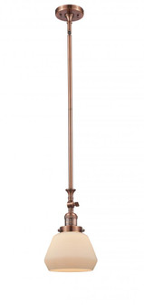 Fulton - 1 Light - 7 inch - Antique Copper - Stem Hung - Adjustable Mini Pendant (3442|206-AC-G171)