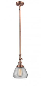 Fulton - 1 Light - 7 inch - Antique Copper - Stem Hung - Adjustable Mini Pendant (3442|206-AC-G172)