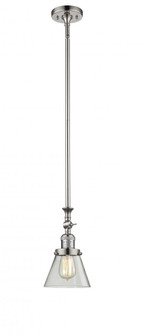 Cone - 1 Light - 6 inch - Polished Nickel - Stem Hung - Adjustable Mini Pendant (3442|206-PN-G62)