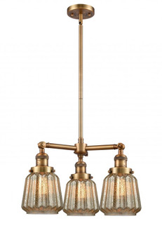 Chatham - 3 Light - 24 inch - Brushed Brass - Stem Hung - Chandelier (3442|207-BB-G146)