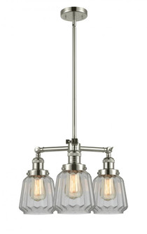 Chatham - 3 Light - 24 inch - Polished Nickel - Stem Hung - Chandelier (3442|207-PN-G142)