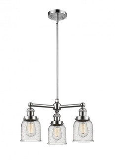 Bell - 3 Light - 19 inch - Polished Nickel - Stem Hung - Chandelier (3442|207-PN-G54)