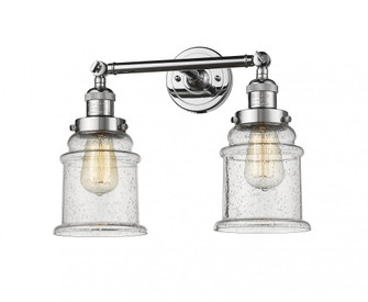 Canton - 2 Light - 17 inch - Polished Chrome - Adjustable Bath Vanity Light (3442|208-PC-G184)