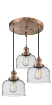 Large Bell 3 Light Multi-Pendant (3442|211/3-AC-G74)