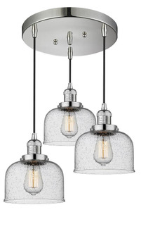 Large Bell 3 Light Multi-Pendant (3442|211/3-PN-G74)