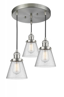 Small Cone 3 Light Multi-Pendant (3442|211/3-SN-G64)