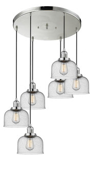 Large Bell 6 Light Multi-Pendant (3442|212/6-PN-G74)