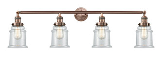 Canton - 4 Light - 42 inch - Antique Copper - Adjustable Bath Vanity Light (3442|215-AC-G182)