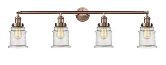 Canton - 4 Light - 42 inch - Antique Copper - Adjustable Bath Vanity Light (3442|215-AC-G184)
