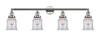 Canton - 4 Light - 42 inch - Polished Chrome - Adjustable Bath Vanity Light (3442|215-PC-G182)