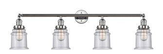 Canton - 4 Light - 42 inch - Polished Chrome - Adjustable Bath Vanity Light (3442|215-PC-G184)