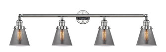 Cone - 4 Light - 42 inch - Polished Chrome - Adjustable Bath Vanity Light (3442|215-PC-G63)