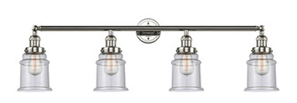 Canton - 4 Light - 42 inch - Polished Nickel - Adjustable Bath Vanity Light (3442|215-PN-G184)