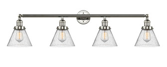 Cone - 4 Light - 44 inch - Polished Nickel - Adjustable Bath Vanity Light (3442|215-PN-G44)