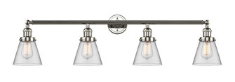 Cone - 4 Light - 42 inch - Polished Nickel - Adjustable Bath Vanity Light (3442|215-PN-G62)