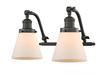 Cone - 2 Light - 18 inch - Oil Rubbed Bronze - Adjustable Bath Vanity Light (3442|515-2W-OB-G61)
