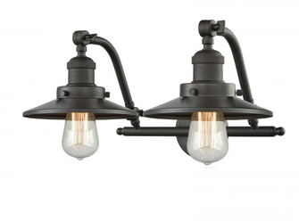 Railroad - 2 Light - 18 inch - Oil Rubbed Bronze - Adjustable Bath Vanity Light (3442|515-2W-OB-M5)