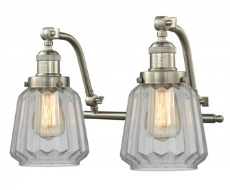 Chatham - 2 Light - 18 inch - Brushed Satin Nickel - Adjustable Bath Vanity Light (3442|515-2W-SN-G142)