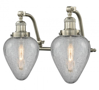 Geneseo - 2 Light - 18 inch - Brushed Satin Nickel - Adjustable Bath Vanity Light (3442|515-2W-SN-G165)