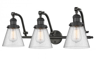 Cone - 3 Light - 28 inch - Oil Rubbed Bronze - Adjustable Bath Vanity Light (3442|515-3W-OB-G64)