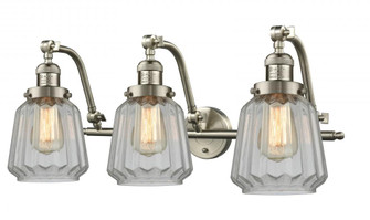 Chatham - 3 Light - 28 inch - Brushed Satin Nickel - Adjustable Bath Vanity Light (3442|515-3W-SN-G142)