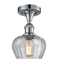 Fenton - 1 Light - 7 inch - Polished Chrome - Semi-Flush Mount (3442|516-1C-PC-G92)