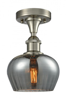 Fenton - 1 Light - 7 inch - Brushed Satin Nickel - Semi-Flush Mount (3442|516-1C-SN-G93)