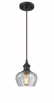 Fenton - 1 Light - 7 inch - Oil Rubbed Bronze - Cord hung - Mini Pendant (3442|516-1P-OB-G92)
