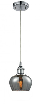 Fenton - 1 Light - 7 inch - Polished Chrome - Cord hung - Mini Pendant (3442|516-1P-PC-G93)
