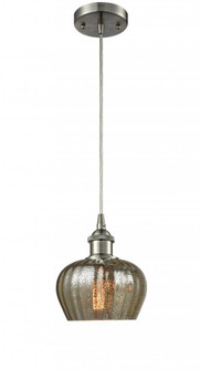 Fenton - 1 Light - 7 inch - Brushed Satin Nickel - Cord hung - Mini Pendant (3442|516-1P-SN-G96)