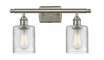 Cobbleskill - 2 Light - 15 inch - Brushed Satin Nickel - Bath Vanity Light (3442|516-2W-SN-G112)