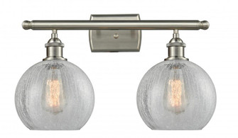 Athens - 2 Light - 18 inch - Brushed Satin Nickel - Bath Vanity Light (3442|516-2W-SN-G125)