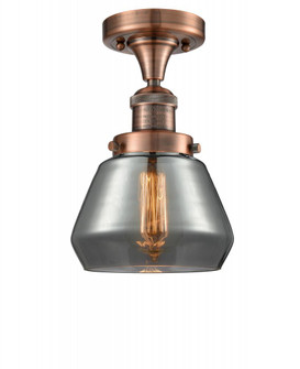 Fulton - 1 Light - 7 inch - Antique Copper - Semi-Flush Mount (3442|517-1CH-AC-G173)