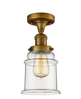 Canton - 1 Light - 6 inch - Brushed Brass - Semi-Flush Mount (3442|517-1CH-BB-G182)