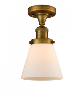 Cone - 1 Light - 7 inch - Brushed Brass - Semi-Flush Mount (3442|517-1CH-BB-G61)