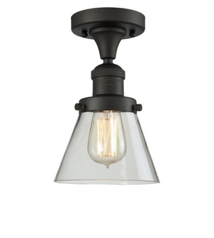 Cone - 1 Light - 7 inch - Oil Rubbed Bronze - Semi-Flush Mount (3442|517-1CH-OB-G62)