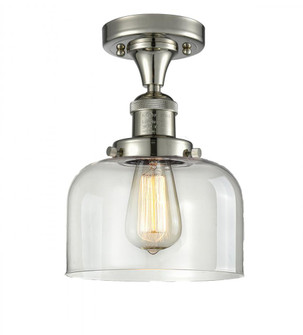 Bell - 1 Light - 8 inch - Polished Nickel - Semi-Flush Mount (3442|517-1CH-PN-G72)