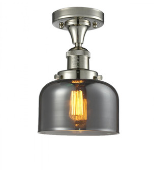 Bell - 1 Light - 8 inch - Polished Nickel - Semi-Flush Mount (3442|517-1CH-PN-G73)