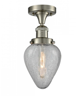 Geneseo - 1 Light - 7 inch - Brushed Satin Nickel - Semi-Flush Mount (3442|517-1CH-SN-G165)