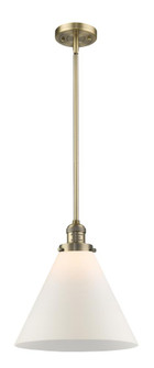 Cone - 1 Light - 12 inch - Brushed Brass - Stem Hung - Mini Pendant (3442|201S-BB-G41-L)