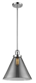 Cone - 1 Light - 12 inch - Polished Chrome - Stem Hung - Mini Pendant (3442|201S-PC-G43-L)