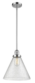 Cone - 1 Light - 12 inch - Polished Chrome - Stem Hung - Mini Pendant (3442|201S-PC-G44-L)