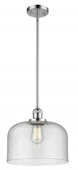 Bell - 1 Light - 12 inch - Polished Chrome - Stem Hung - Mini Pendant (3442|201S-PC-G74-L)