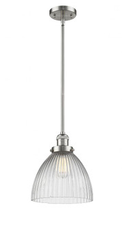Seneca Falls - 1 Light - 10 inch - Brushed Satin Nickel - Stem Hung - Mini Pendant (3442|201S-SN-G222)