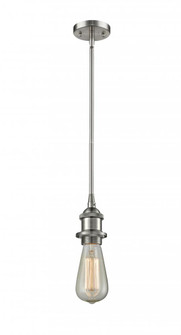 Bare Bulb - 1 Light - 5 inch - Brushed Satin Nickel - Mini Pendant (3442|516-1S-SN)
