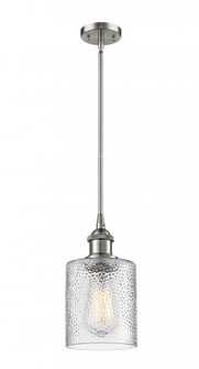 Cobbleskill - 1 Light - 5 inch - Brushed Satin Nickel - Mini Pendant (3442|516-1S-SN-G112)