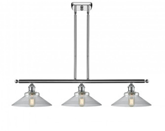Orwell - 3 Light - 36 inch - Polished Chrome - Stem hung - Island Light (3442|516-3I-PC-G132)