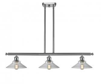 Orwell - 3 Light - 36 inch - Brushed Satin Nickel - Stem hung - Island Light (3442|516-3I-SN-G132)